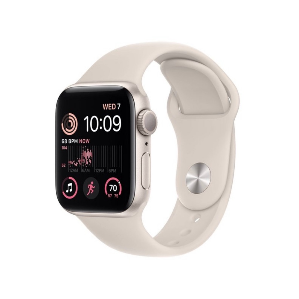 Apple Watch SE GPS 40mm Starlight Aluminum Case with Starlight Sport Band